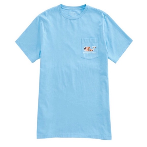 Vineyard Vines Ivy League Floral Whale Jake Blue Short Sleeve Tee Women’s XL - Picture 2 of 5